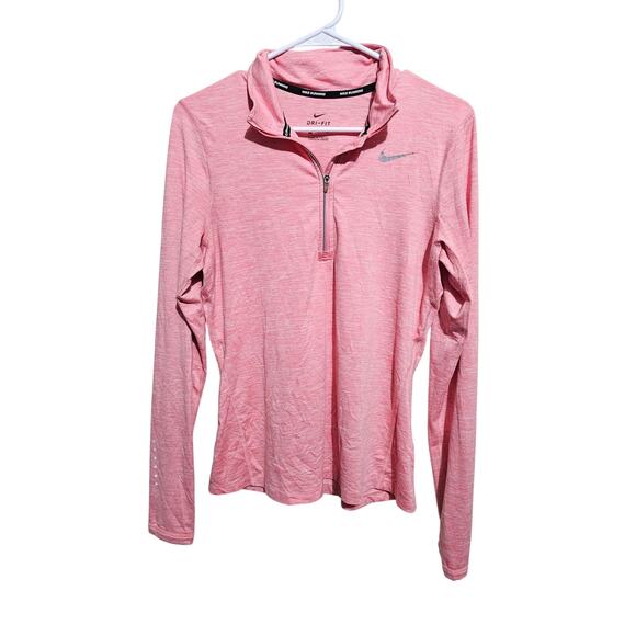 Nike Running Top Womens 1/2 Zip Pullover Dri-Fit Pink Size Small Activewear(819) - Picture 1 of 5